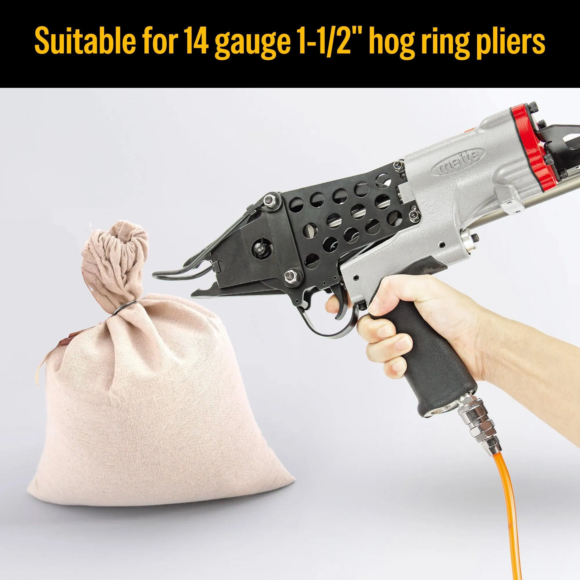 14 Gauge 1-1/2" Crown Hog Rings - Galvanized/304 Stainless Steel