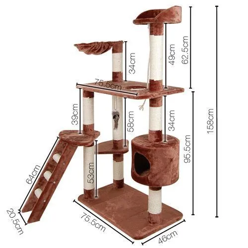 158cm Brown Scratcher