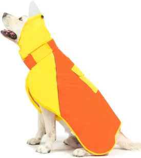 BINGPET Dog Raincoat & Jacket, Waterproof & Snowproof, Adjustable with Reflective Strips, Yellow-Orange, XL