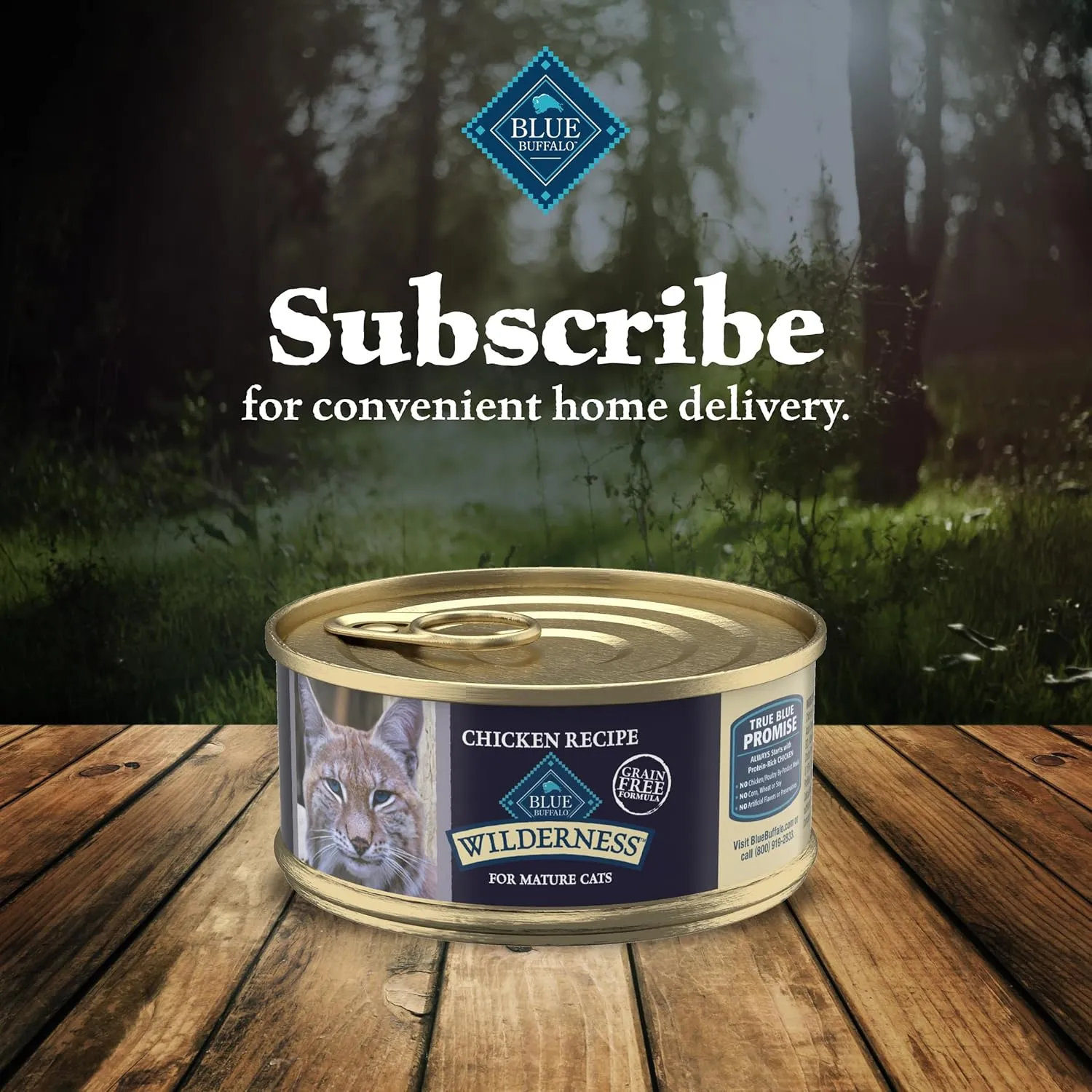 Blue Buffalo Wilderness High-Protein Grain-Free Wet Food For Adult Cats 7 , Chicken Recipe, 5.5-oz., 24-count