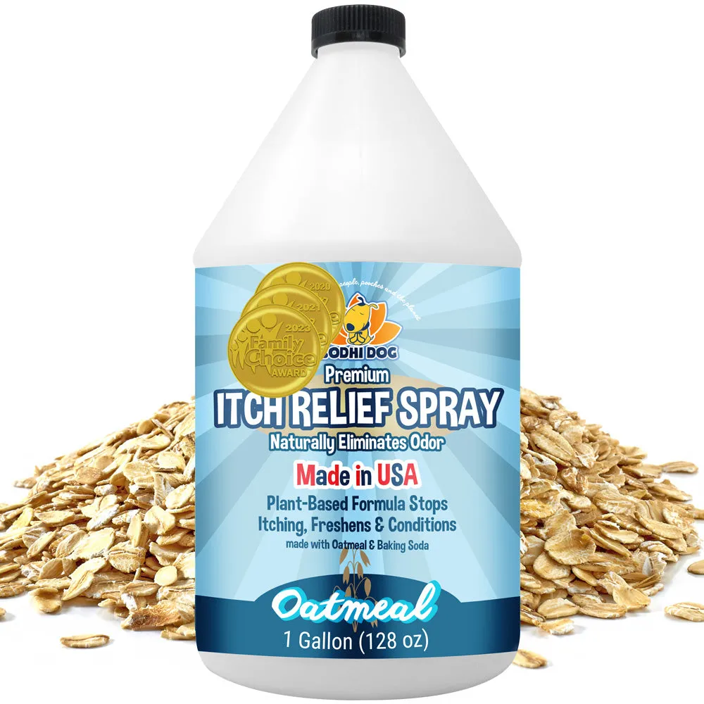 Bodhi Dog Itch Relief Spray | Natural Soothing Relief for Dry, Itchy, Bitten or Allergy Damaged Skin Treatment | Anti Itch Spray for Dogs & Cats | Made in USA (Oatmeal)