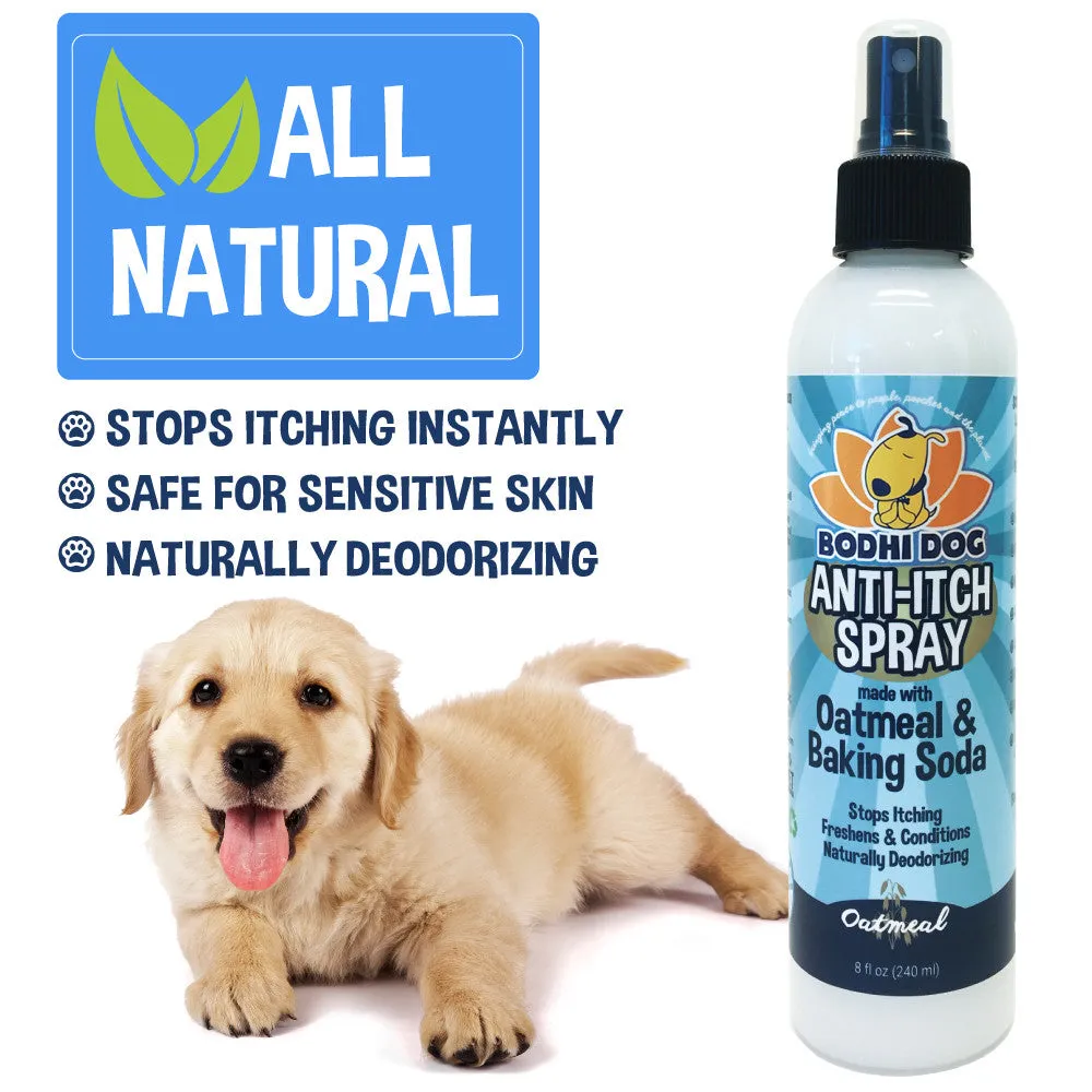 Bodhi Dog Itch Relief Spray | Natural Soothing Relief for Dry, Itchy, Bitten or Allergy Damaged Skin Treatment | Anti Itch Spray for Dogs & Cats | Made in USA (Oatmeal)