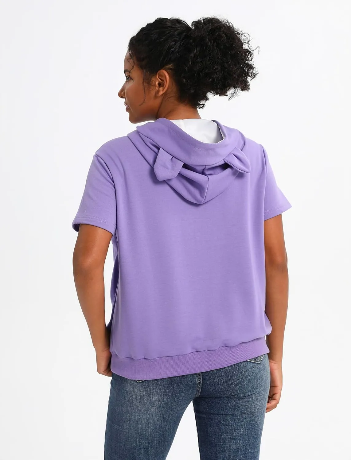 Cat Pouch Shirt Short Sleeve Kitten Puppy Holder Thin Hoodies Pet Carrier Sweatshirt for Women