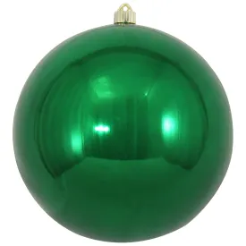 Christmas By Krebs 10" (250mm) Shiny Blarney Green [1 Piece] Solid Commercial Grade Indoor and Outdoor Shatterproof Plastic, UV and Water Resistant Ball Ornament Decorations