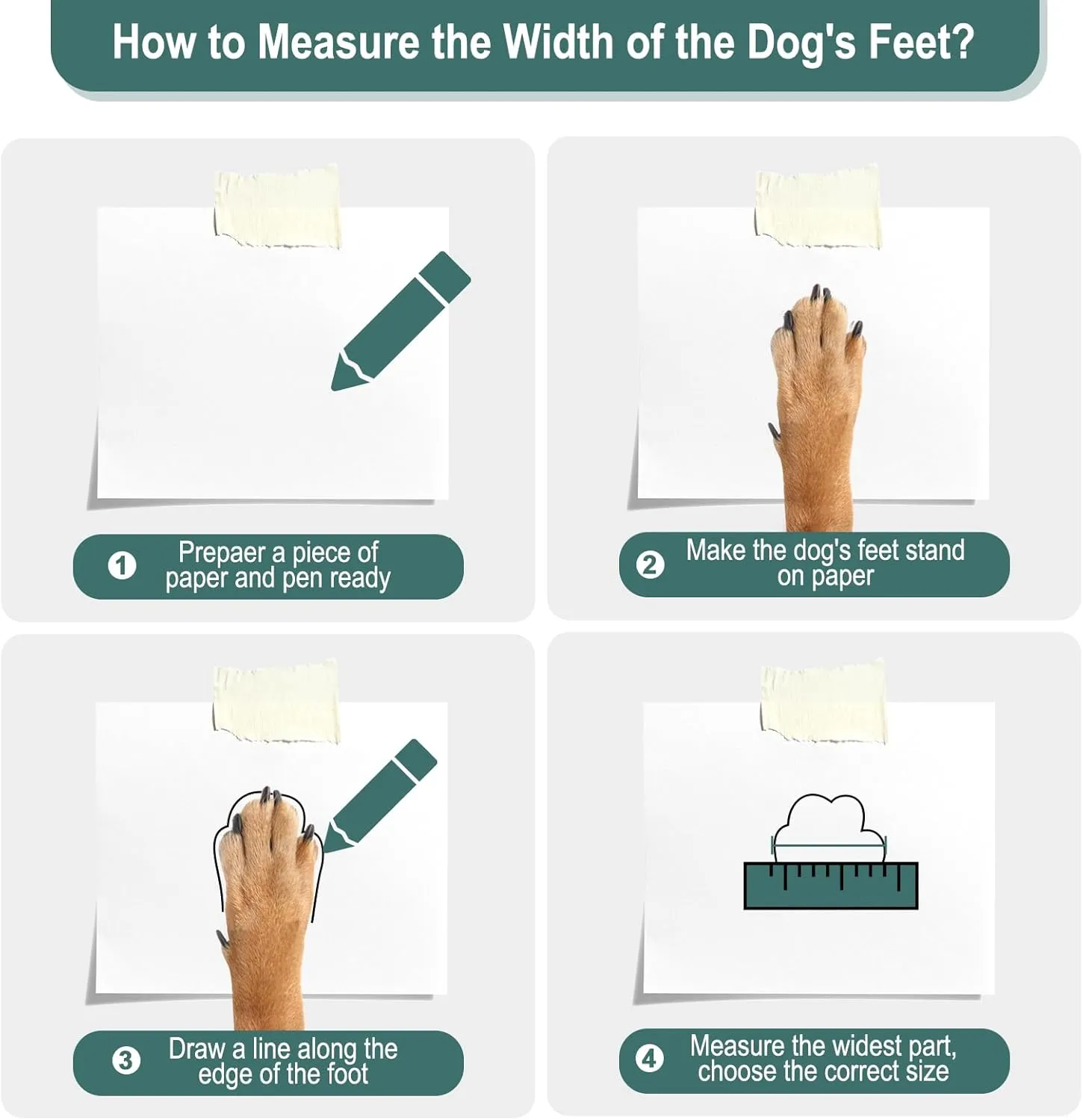 Disposable Waterproof Dog Booties for Paw Protection, Dog Paw Socks Protector for Small Medium Dogs, Puppy Shoes with Adjustable Straps for Floors
