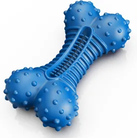 Dog Toys for Aggressive Chewers, Dog Toys for Medium Large Dogs, Natural Rubber Bone Dog Chew Toys with Beef Flavor, Indestructible Toy, Chew Toys for Aggressive Chewers(Dark Blue)