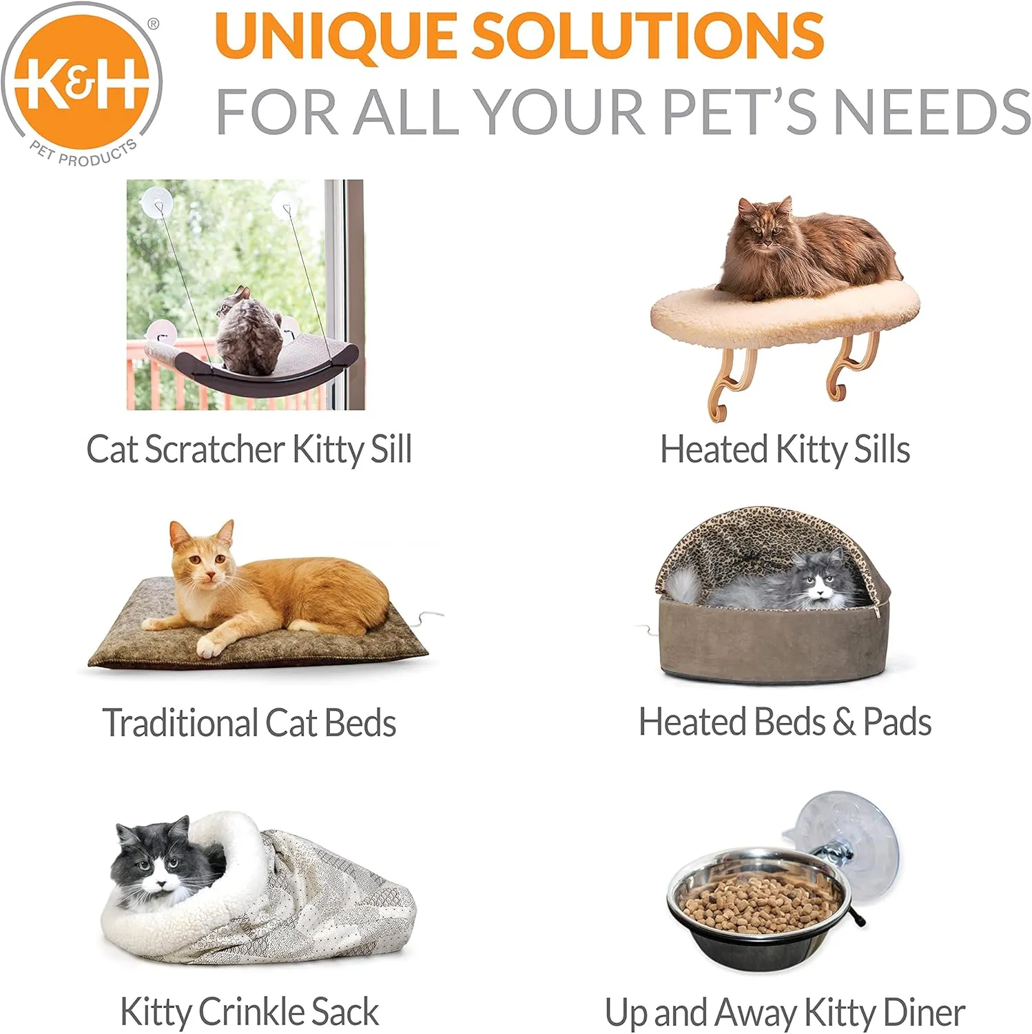 K&H Pet Products Thermo-Kitty Duplex Indoor Heated Cat House, Large Cat Cave for Pet Heated Cat House, Foldable Cat Hideaway Classy Navy 12 X 24 X 12