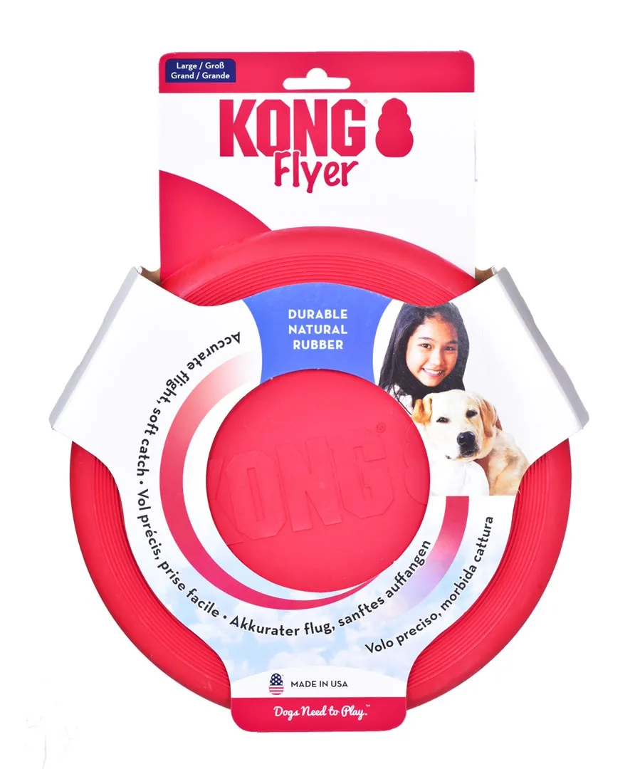 Kong Classic Flyer Frisbee For Dog L