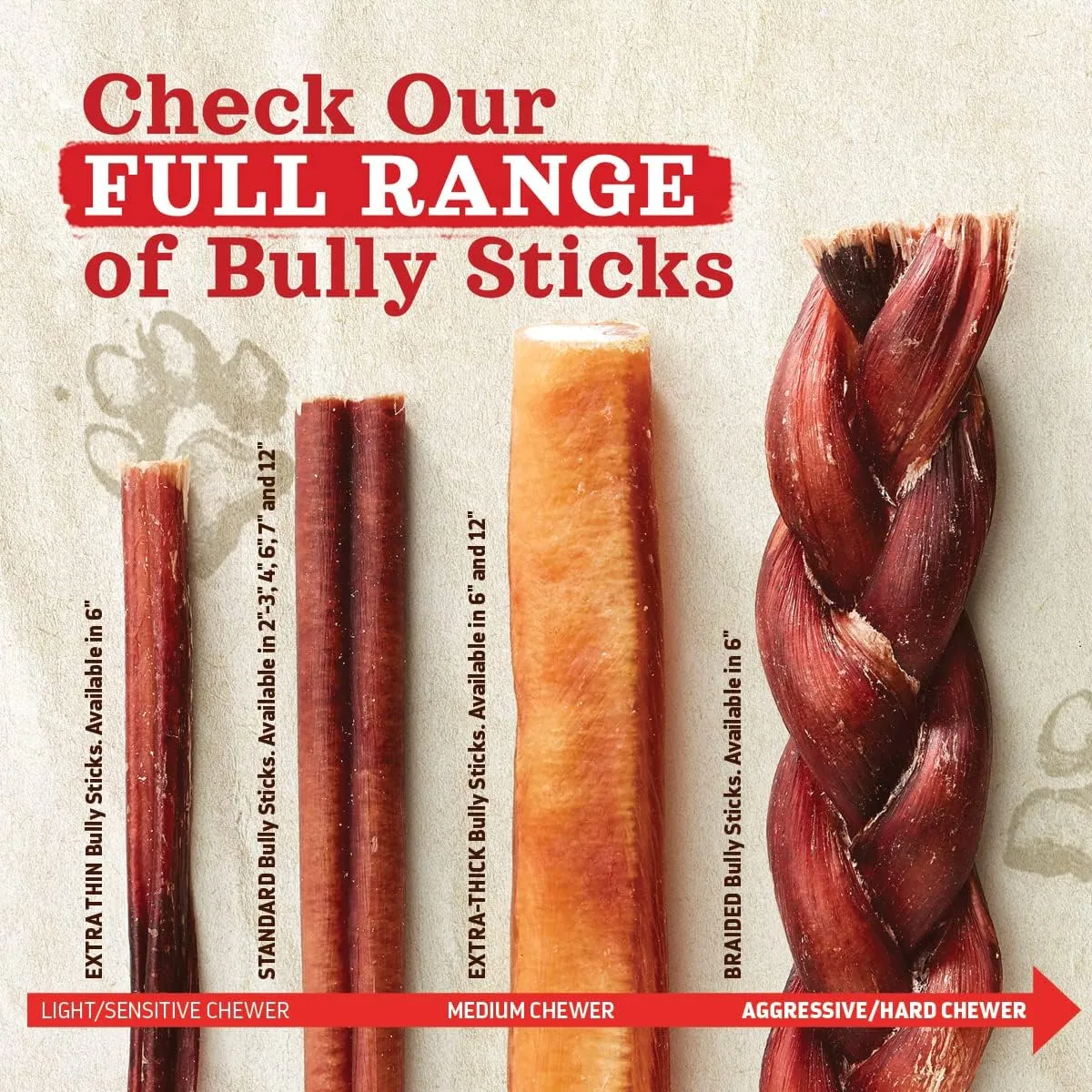 Natural Farm Jumbo Bully Sticks (6 Inch, 4 Pack), Odor Free, Extra-Thick Dog Chews - Fully Digestible 100% Beef Treats, Supports Dental Health, Keep Your Dog Busy with 50% Longer Lasting Chews