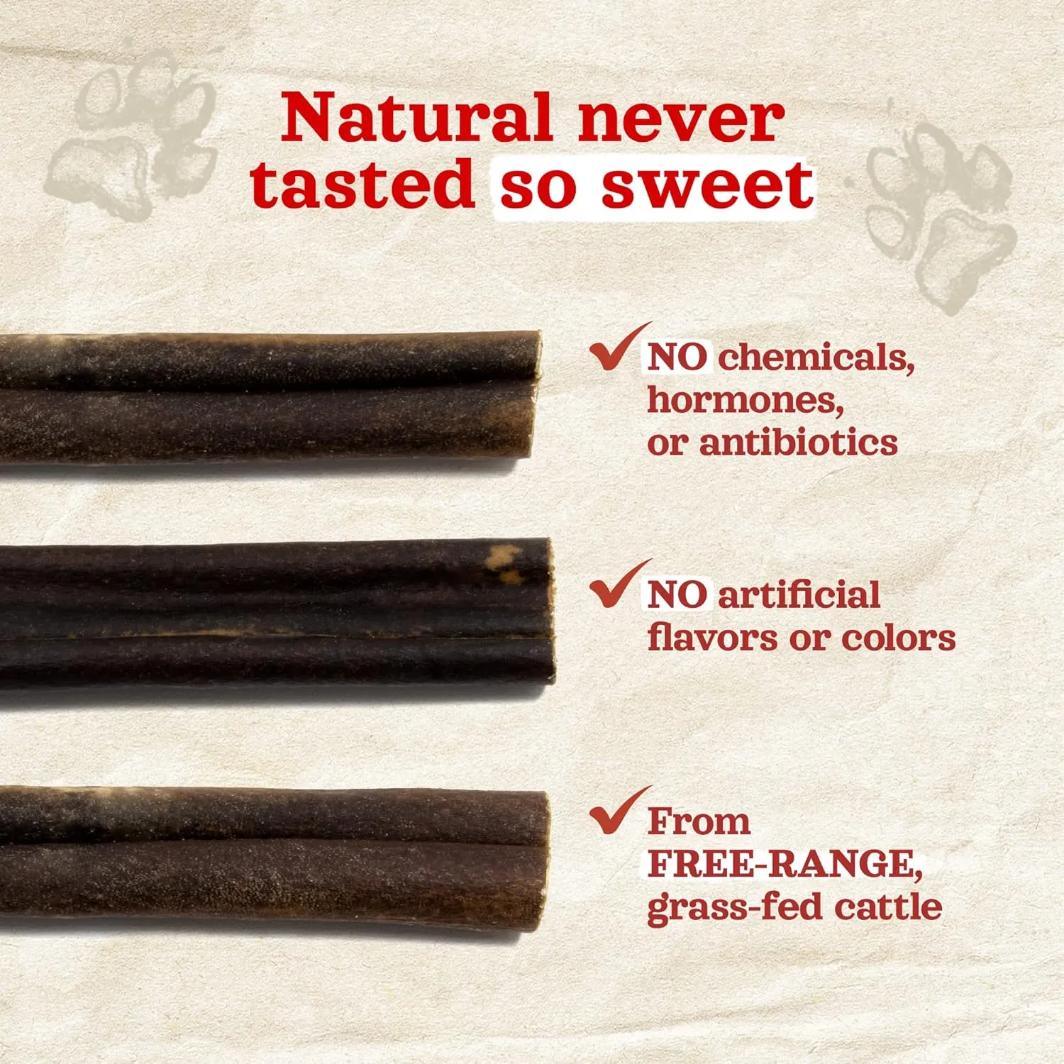 Natural Farm Peanut Butter Flavor Collagen Sticks for Dogs (6 Inch, 25 Pack), Long-Lasting Beef Collagen Sticks, Rawhide Alternative Chews with Chondroitin & Glucosamine, Low-Fat Dental Treats