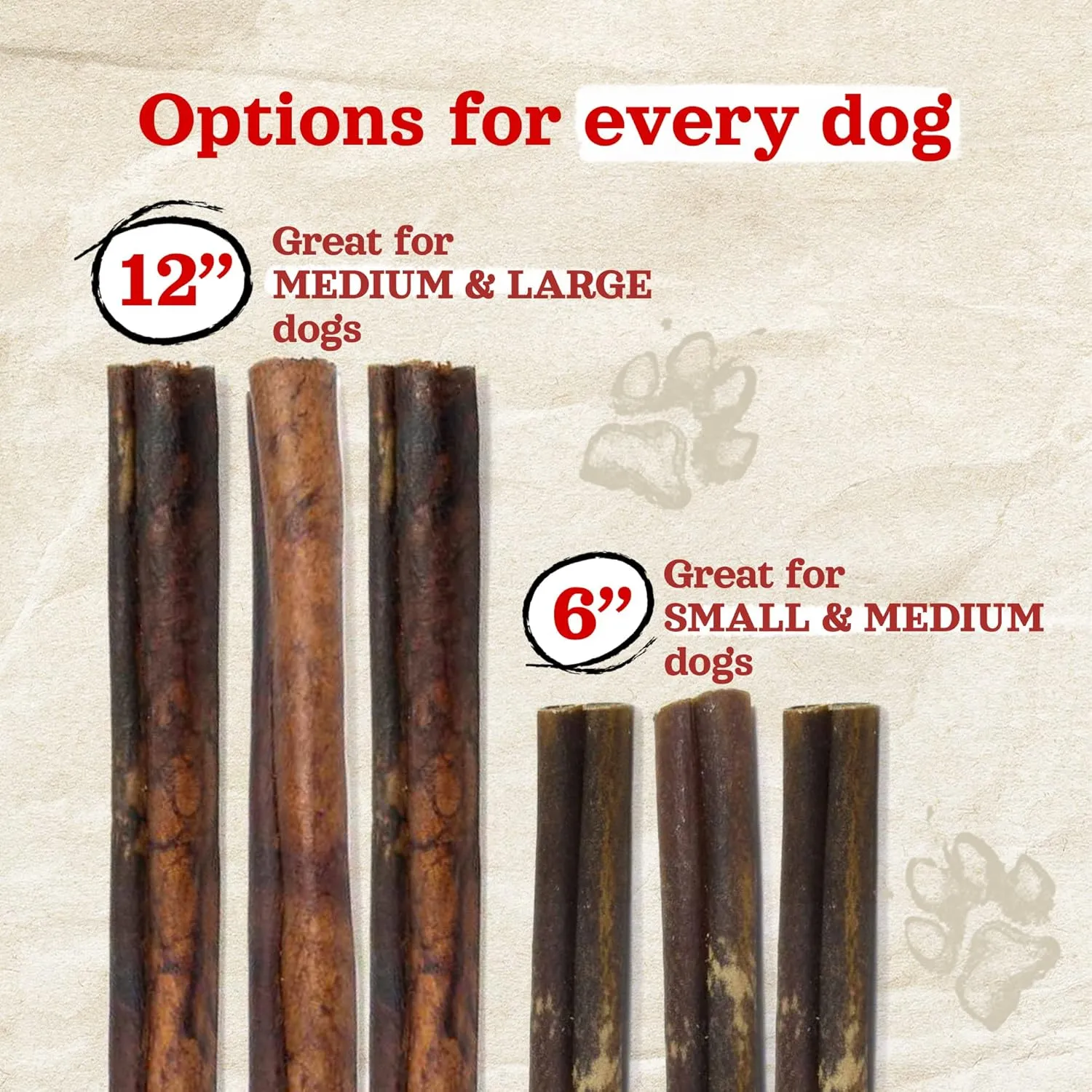 Natural Farm Peanut Butter Flavor Collagen Sticks for Dogs (6 Inch, 25 Pack), Long-Lasting Beef Collagen Sticks, Rawhide Alternative Chews with Chondroitin & Glucosamine, Low-Fat Dental Treats