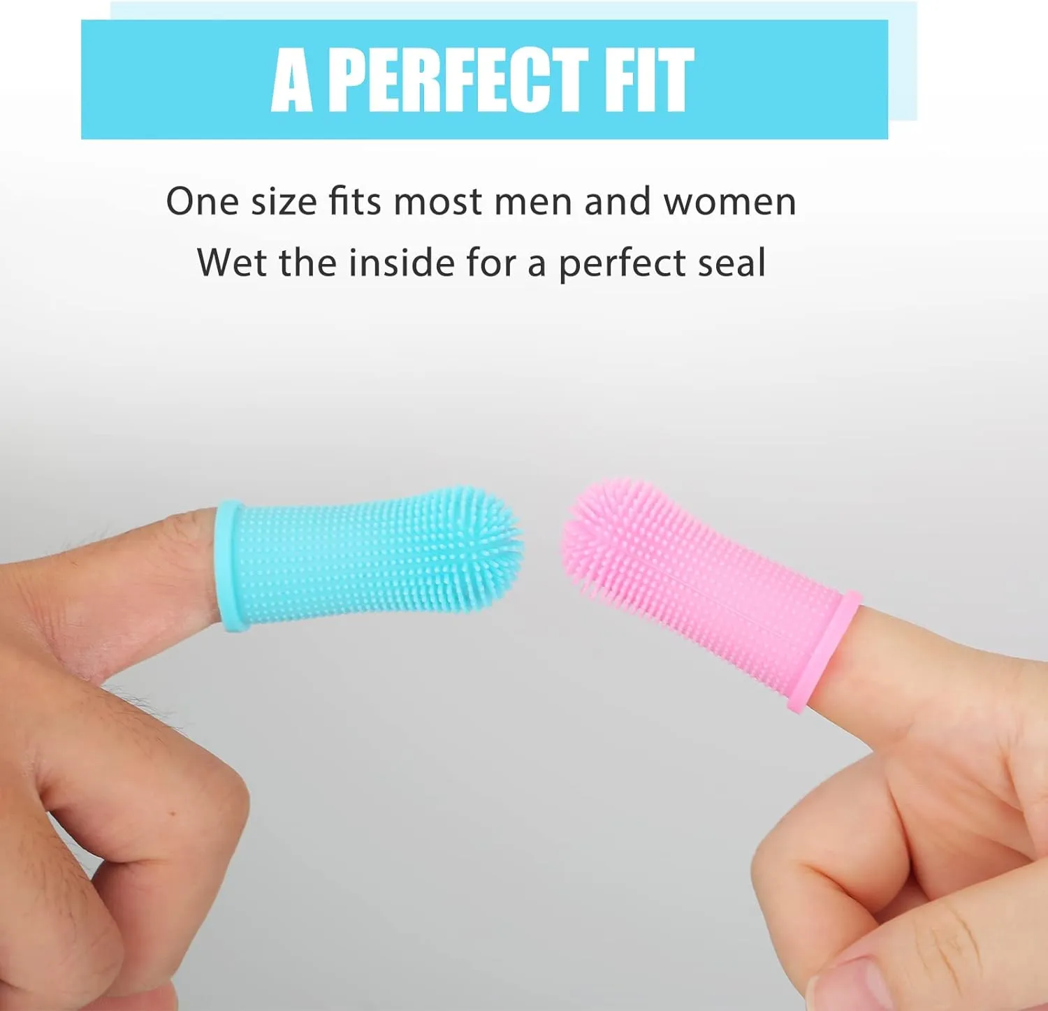 NEW Dog Toothbrush, [4 Pack] Hogrzinne 360º Dog Cat Finger Toothbrush Kit, Ergonomic Design, BPA Free, Full Surround Silicone Bristles for Easy Teeth Cleaning, Dental Care for Puppies, Cats