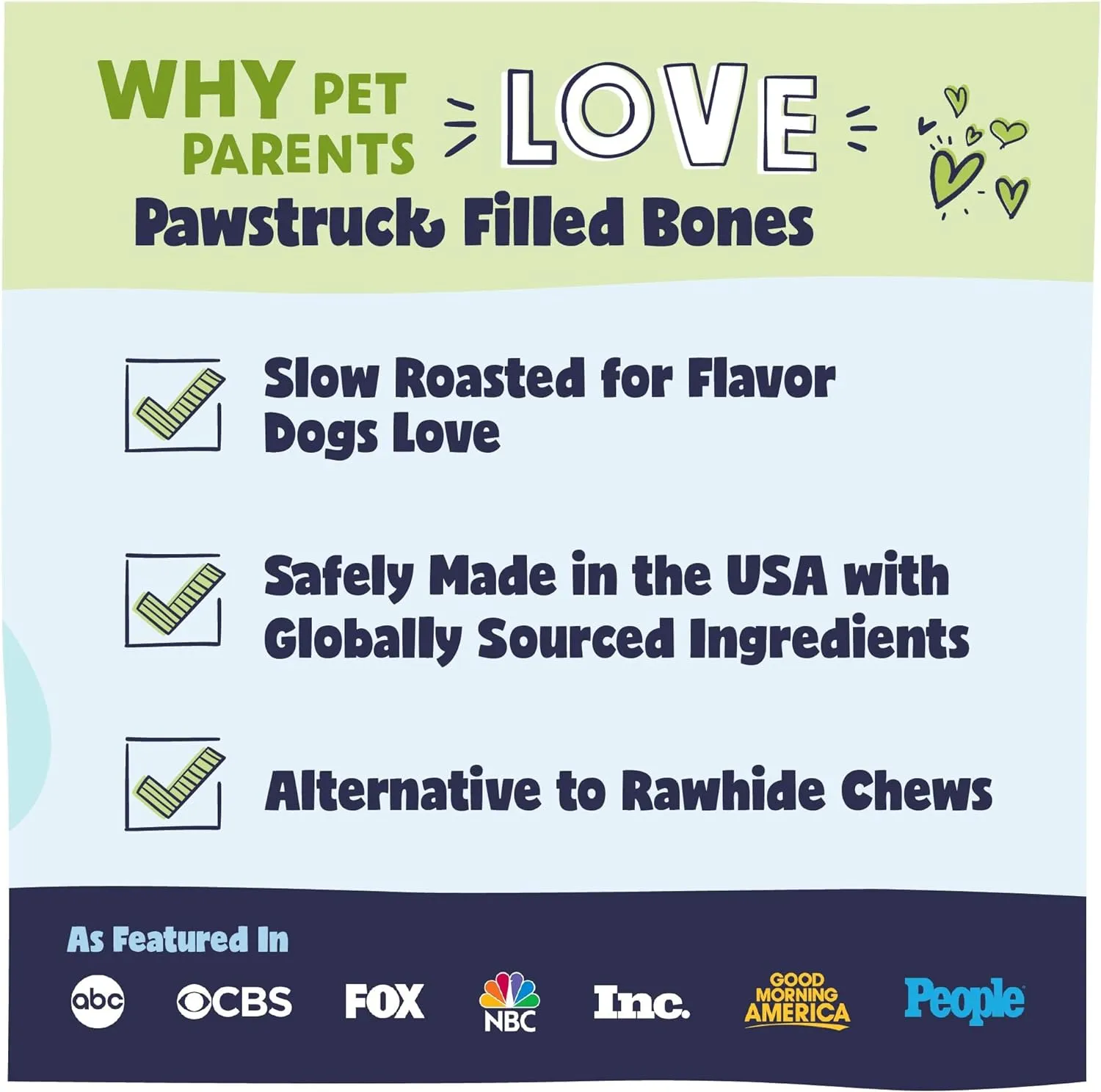 Pawstruck Large 5-6 Filled Dog Bones Variety Pack - Peanut Butter, Cheese & Bacon, Beef Flavors - Made in USA, Long Lasting Stuffed Femur Treat for Aggressive Chewers - Pack of 3, Packaging May Vary