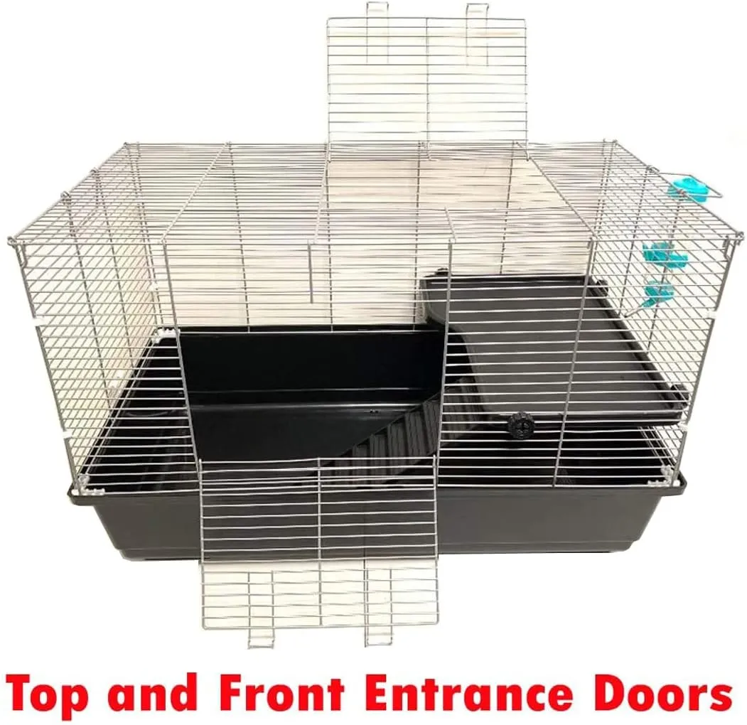 Pet Products Large Universal Small Animal Home Critter Habitat Cage Tight 3/8-inch Wire Spacing for Wide Variety of Small Animals