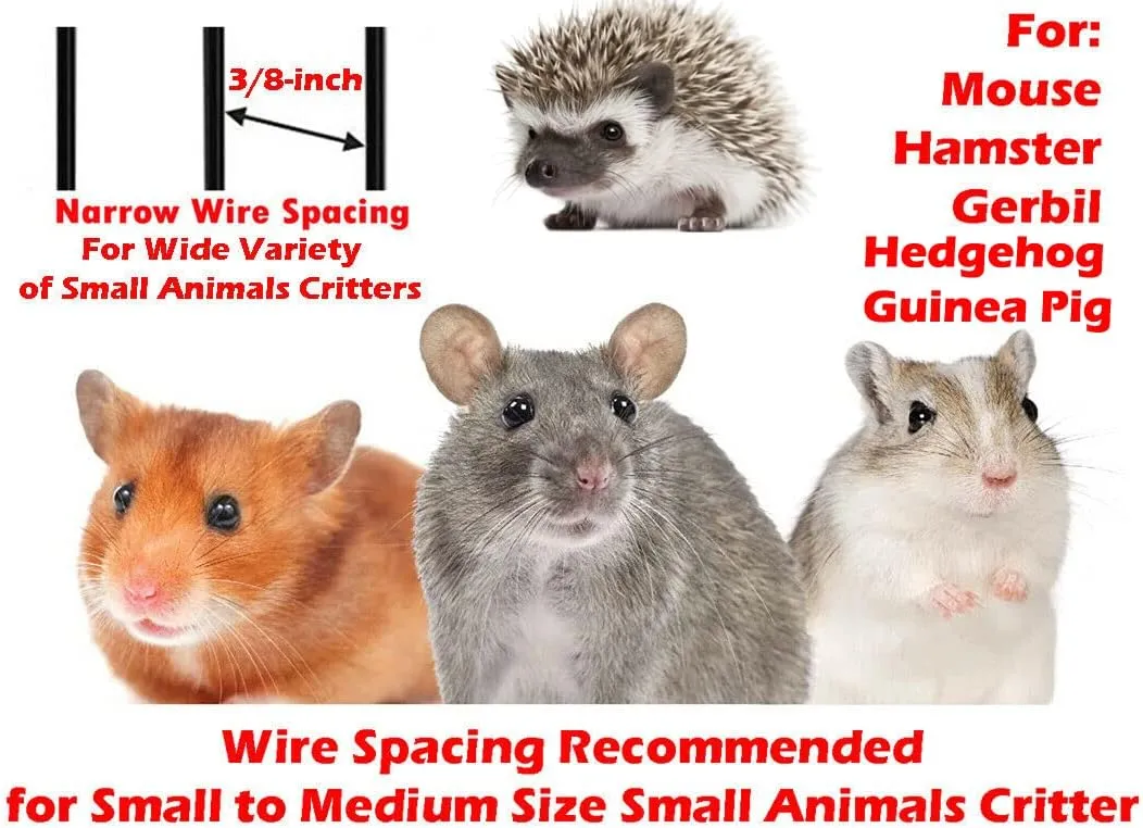 Pet Products Large Universal Small Animal Home Critter Habitat Cage Tight 3/8-inch Wire Spacing for Wide Variety of Small Animals