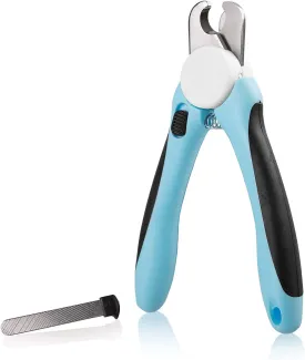 Pets First DOG NAIL CLIPPER & TRIMMER Premium Quality Pet Nail Paws Clippers & trimming tool with Safety Guard. Avoid Over-Cutting Nails  Free Nail File. Sturdy Non Slip Ergonomic Handles. Sharp Blade