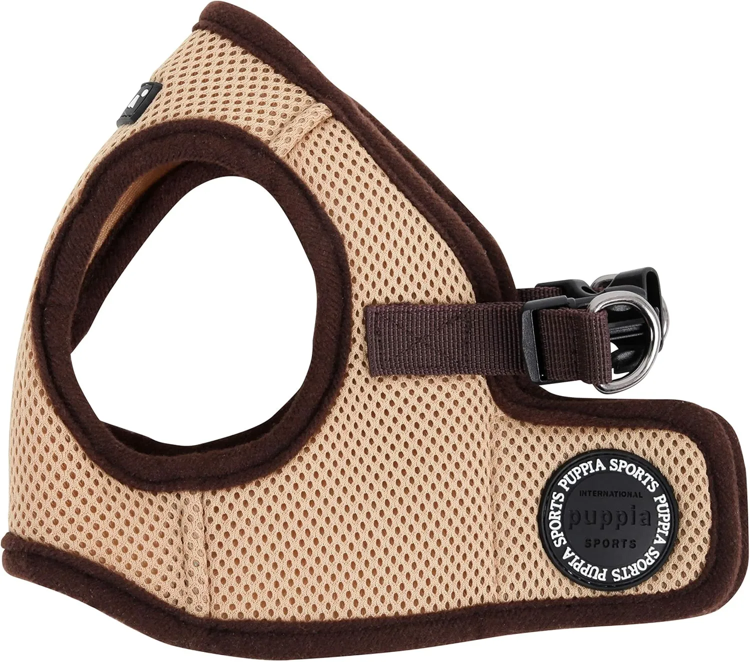 PUPPIA International Harness Soft B Vest, Medium, Beige