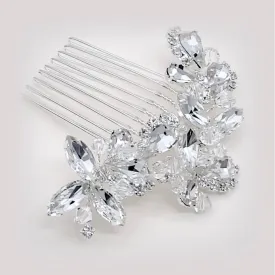 "Kinsley" - Crystal Bridal Hair Comb - Available in Silver, Rose Gold and Yellow Gold