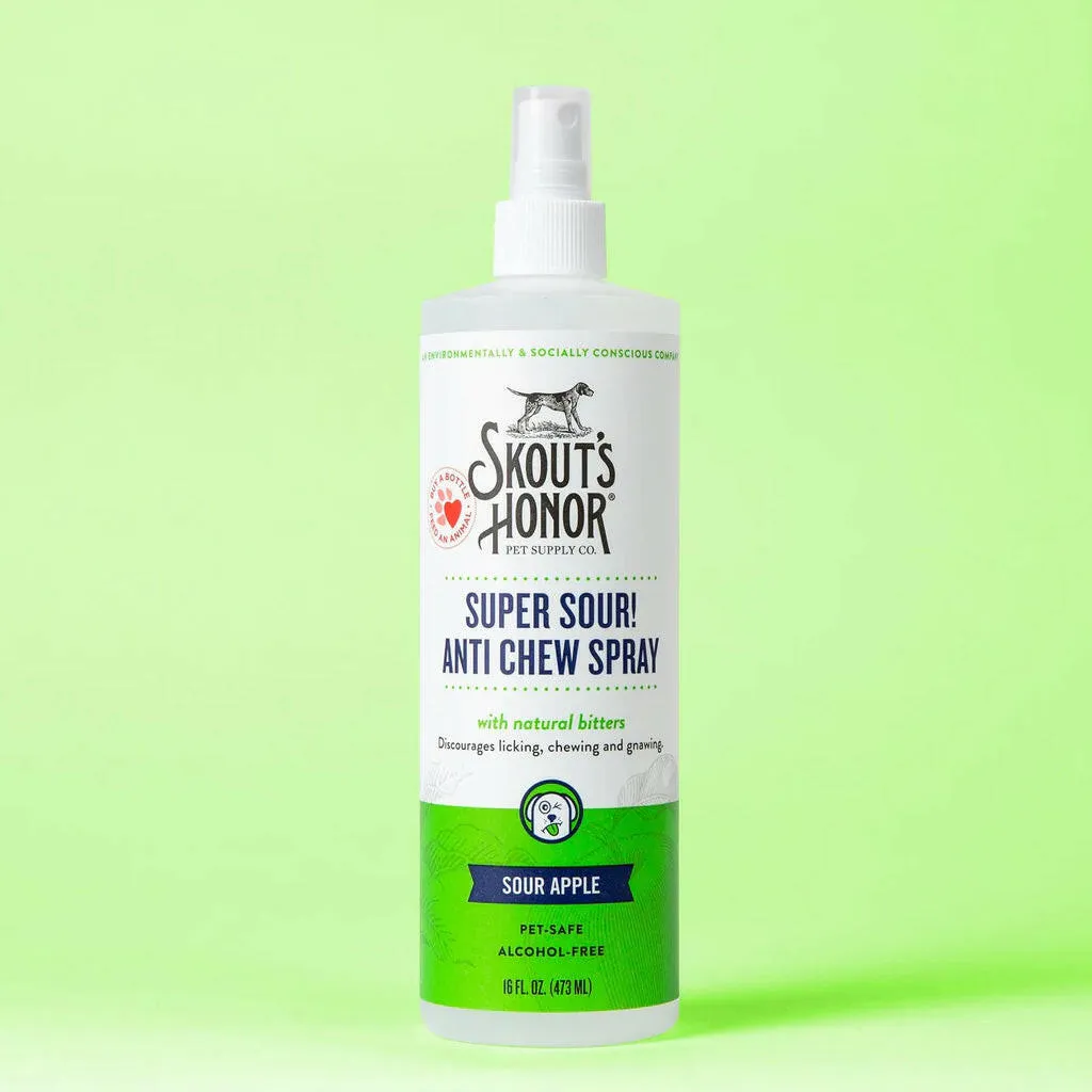 Skout's Honor Super Sour Anti-Chew Spray For Dogs (8 oz)