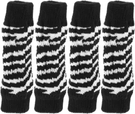Sosoport 1 Set Dog Socks Dog Leg Warmers Adorable Dog Socks Zebra Elastic Socks for Dog Portable Dog Leg Protectors Dog Leg Sleeve Washable Pet Socks Leggings Breathable Cotton