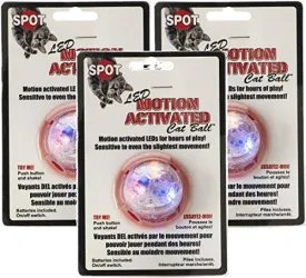SPOTBRITES Ethical Pet 3 Pack of Motion Activated Cat Ball Cat Toys