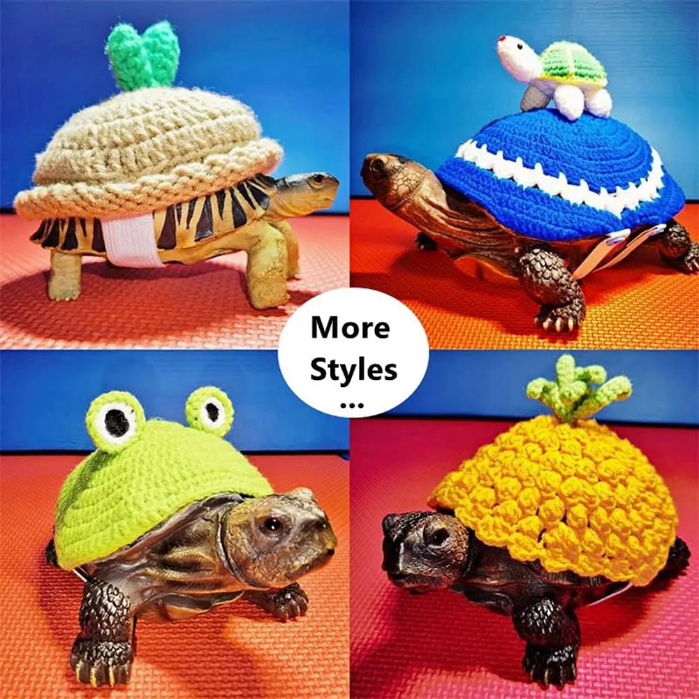 Sweater for Turtle - Small Animal Sweater Warm Winter Knitted Handmade Sweater Apparel Accessory Halloween Party Cosplay Costume Photo Shoot for Pet Tortoise Turtle (S,Dinosaur)