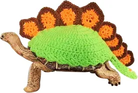 Sweater for Turtle - Small Animal Sweater Warm Winter Knitted Handmade Sweater Apparel Accessory Halloween Party Cosplay Costume Photo Shoot for Pet Tortoise Turtle (S,Dinosaur)