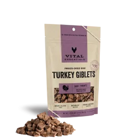 Vital Essentials Freeze-Dried Turkey Giblets Dog Treats 2 oz