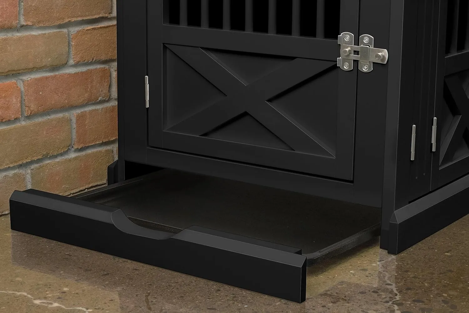 zoovilla Merry Products Triple Door Medium Dog Crate, Dog Kennel, Dog Cage
